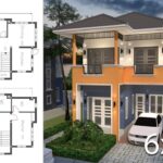 denah rumah ukuran 6x9