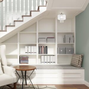 Ide Kreatif Ruang Bawah Tangga menjadi Area Fungsional