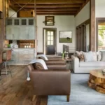 perpaduan gaya rustic dan modern