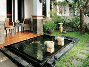 Desain Kolam Ikan di Teras Rumah, Menambah Keindahan Estetik