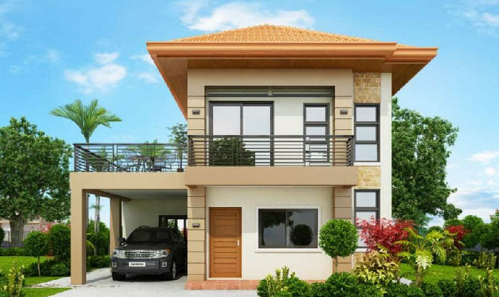 Desain Rumah 2 Lantai Sederhana dan Biaya 200 Juta